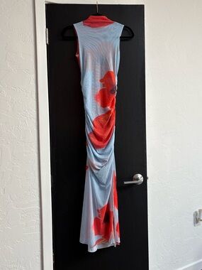 Saemdi Floral Mesh Maxi Dress